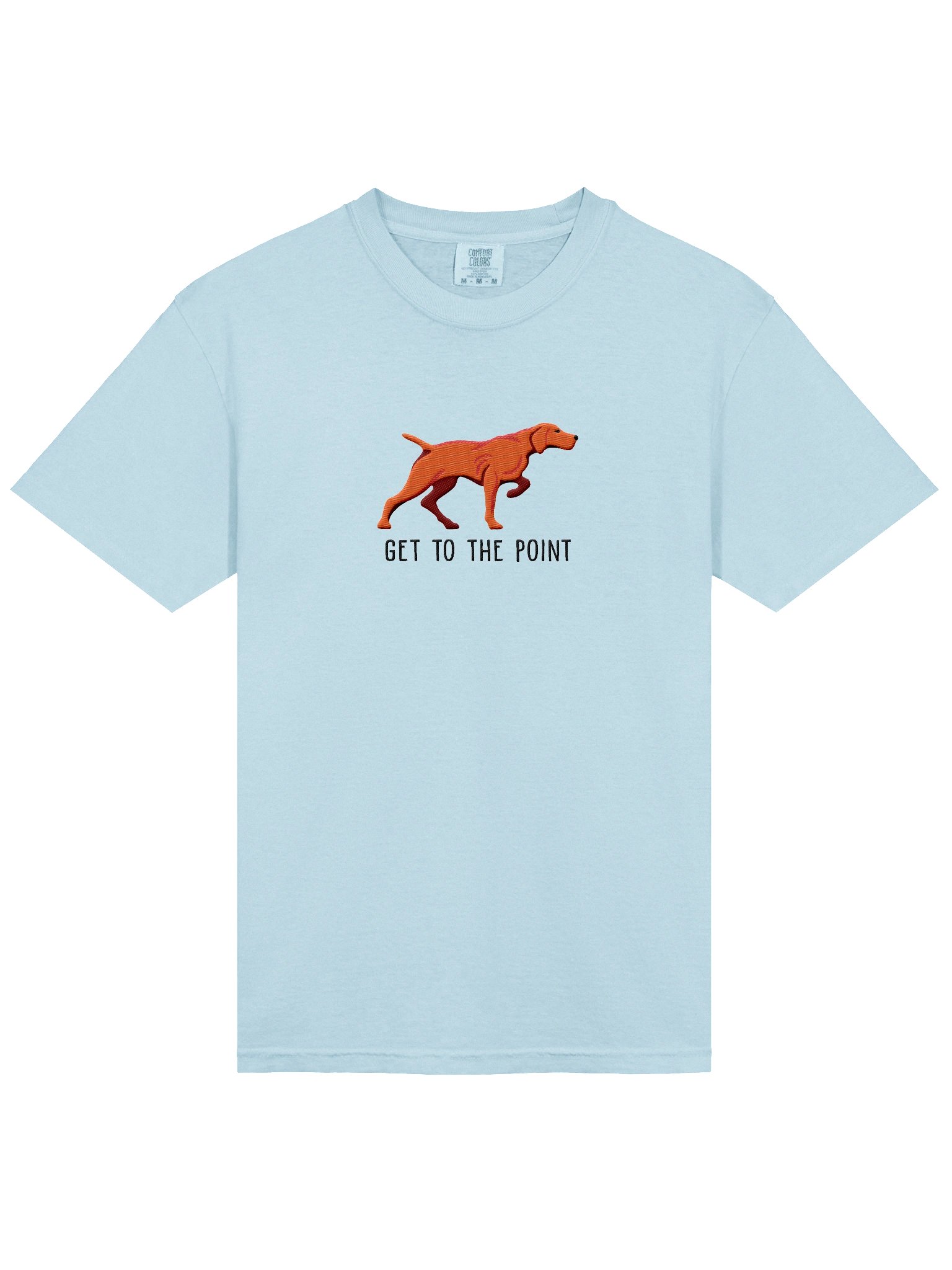 Get to the Point T-Shirt(Embroidered) of a Vizsla(Docked Tail) product image (6)
