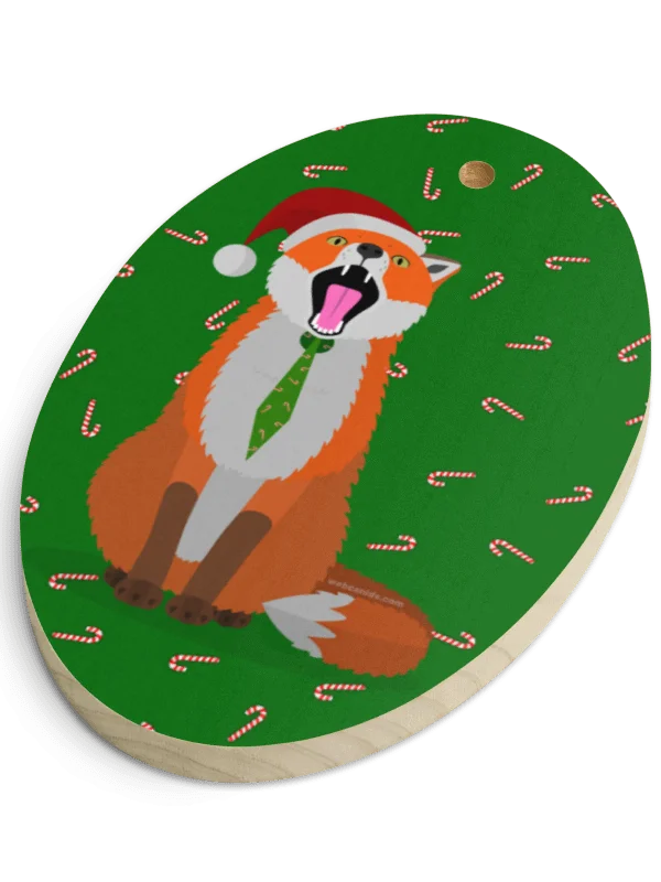 Holiday Foxxo Wooden Ornament product image (4)