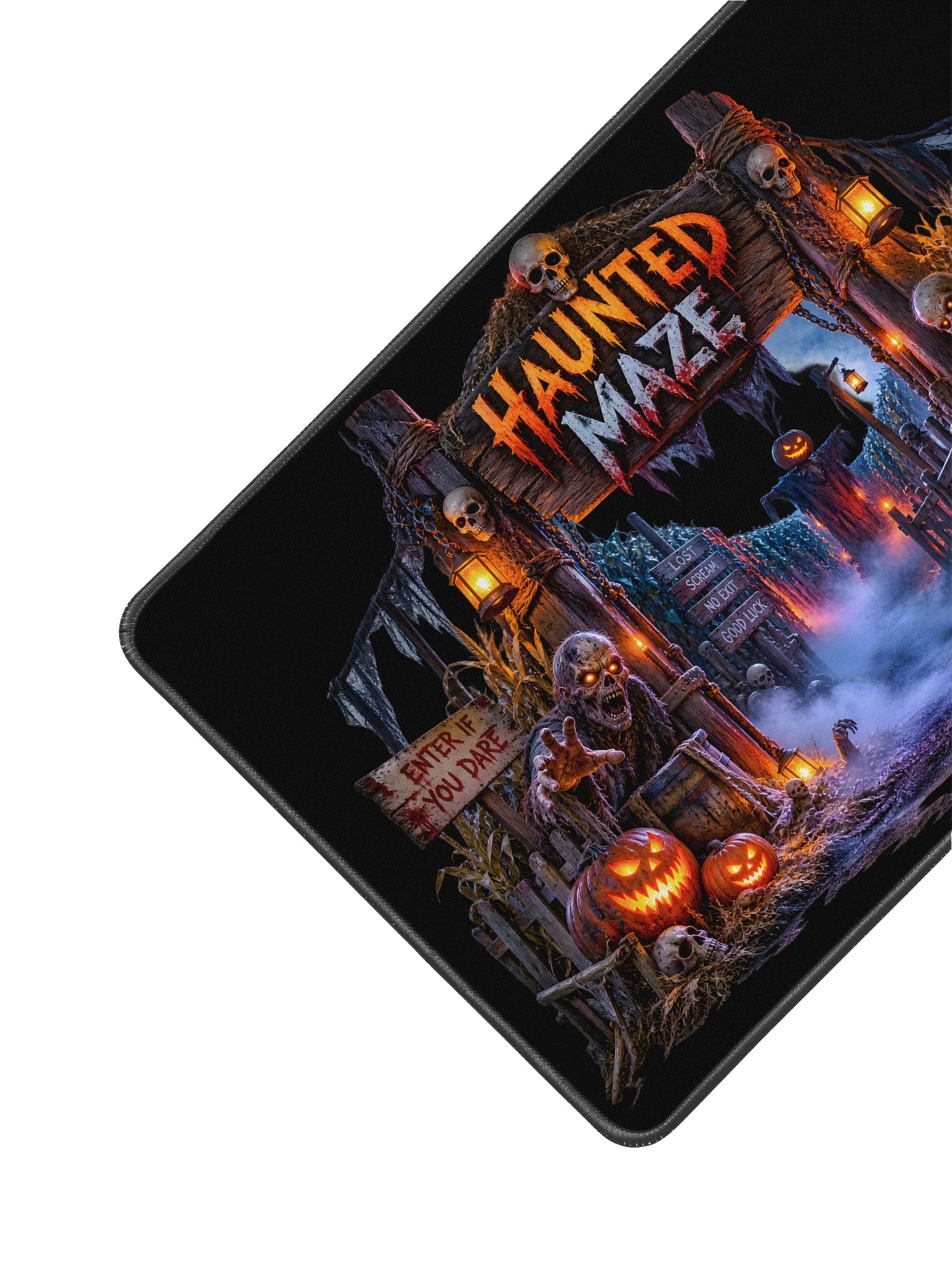 Haunted Maze Halloween Desk Mat product image (2)