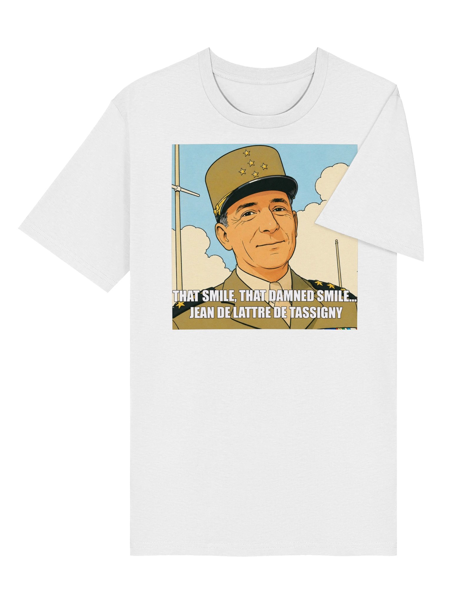 That smile, That damn smile - Jean De Lattre De Tassigny (Organic unisex T-shirt) product image (8)