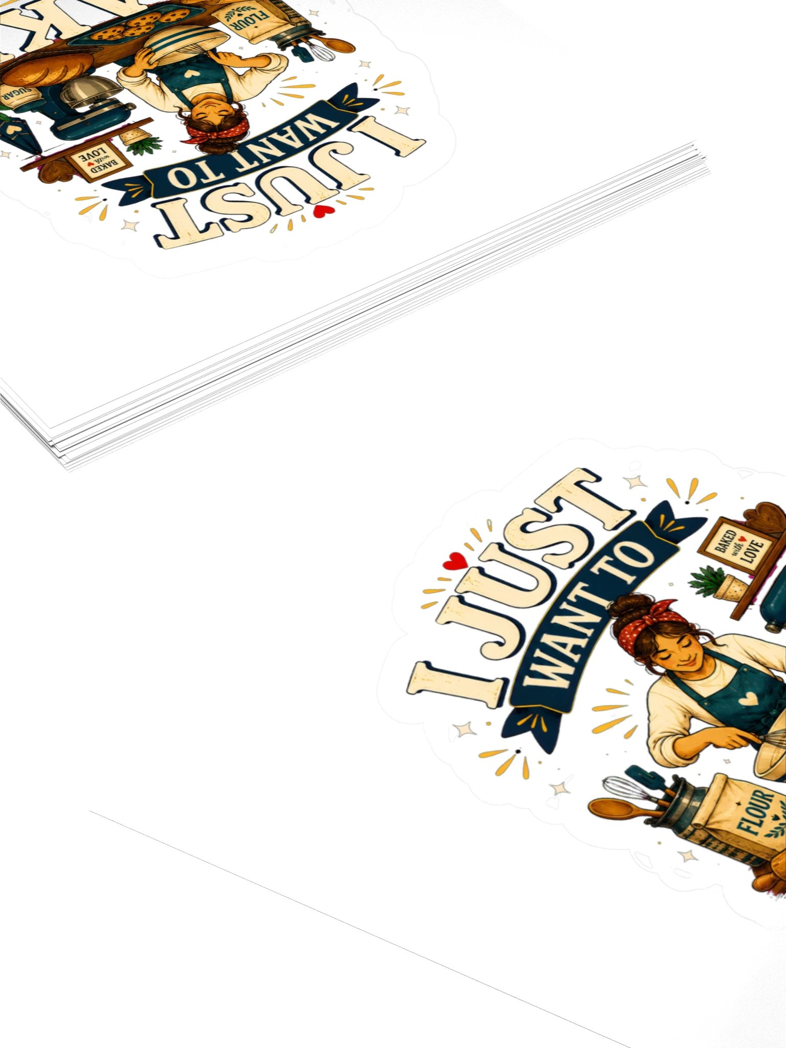 I Just Want To Bake Sticker product image (4)