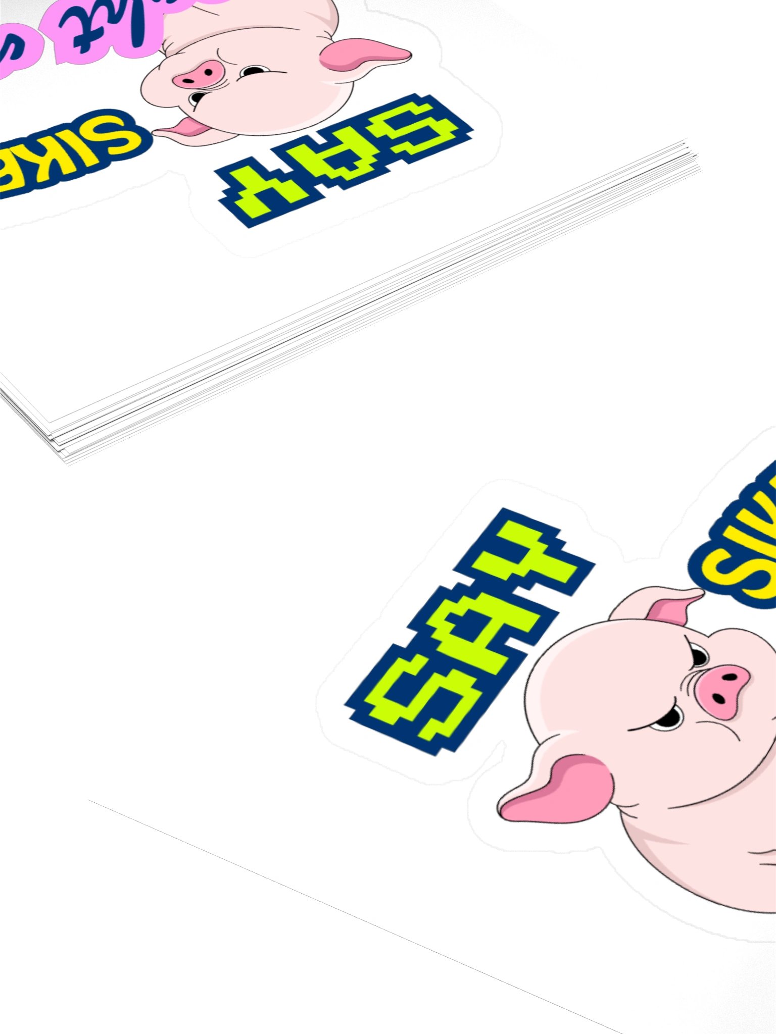 Say Sike Right Now Angry Pig Sticker product image (10)