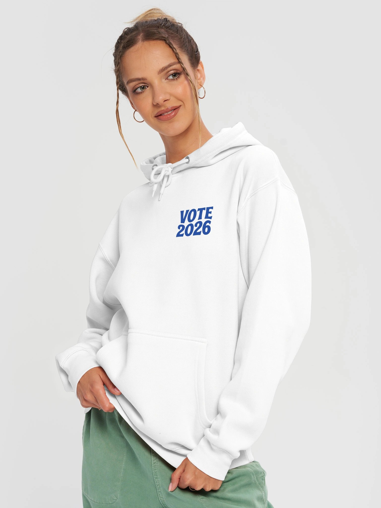 Brazen Candor – Get Your Butt in the Booth! Hoodie - White Vote 2026 product image (1)