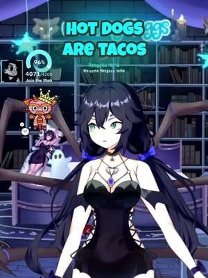 Hot dogs are tacos and a New York judge already settled the sandwich debate. 🕷️ #spidermom #vtuber #ttwtcq #vtuberen #cozy