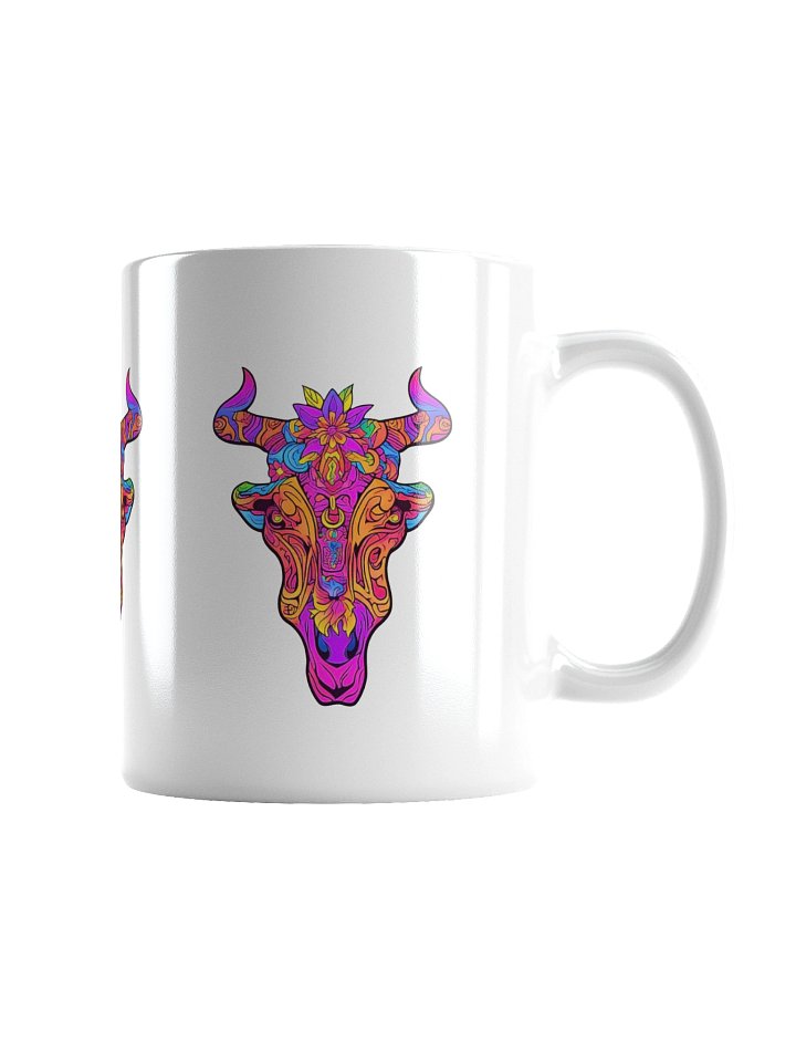 Neon Bull Skull - Coffee Mug product image (2)