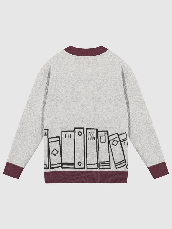 Squiddleton Cardigan - Bone & Bergundy product image (6)