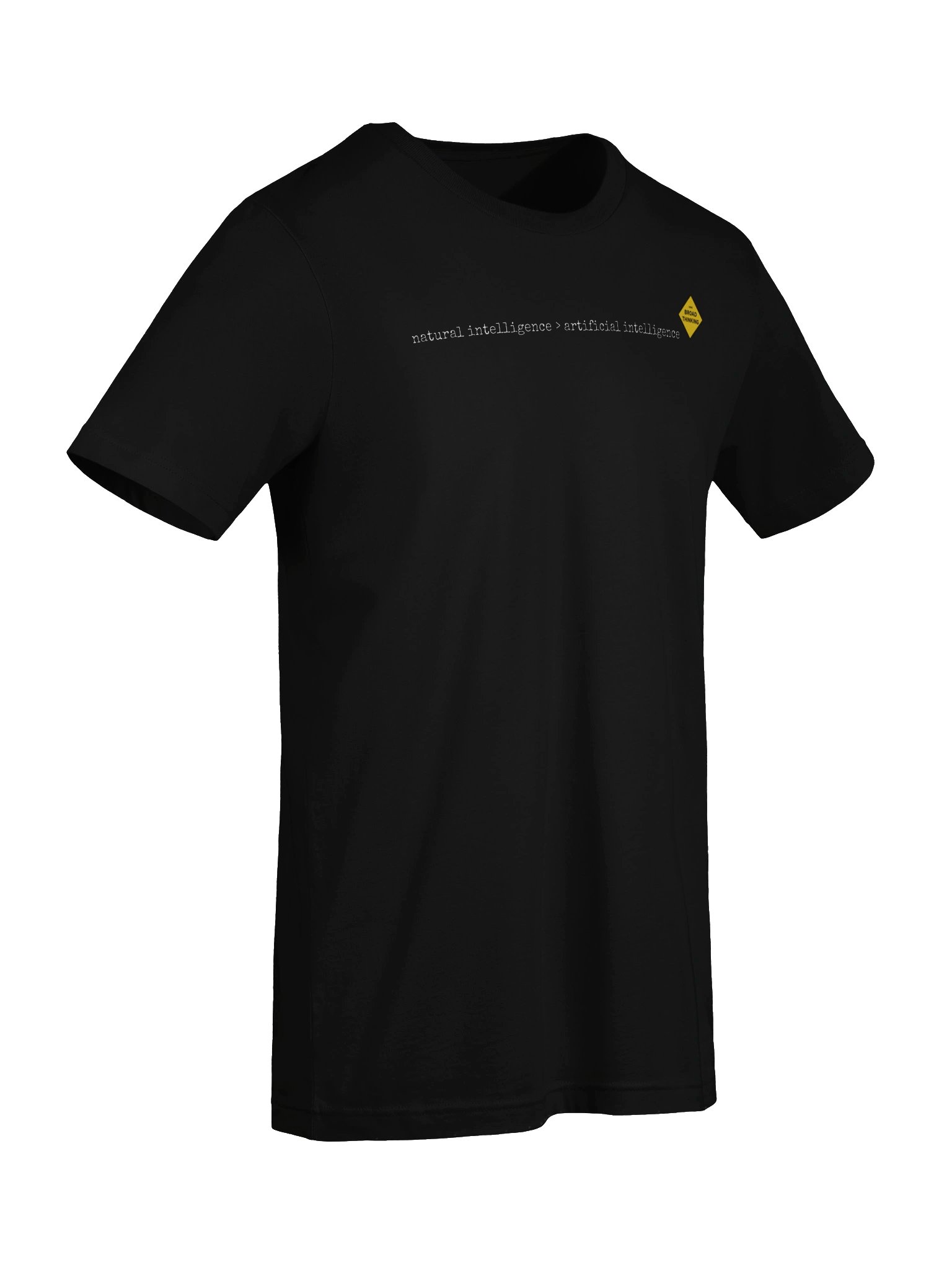 "natural intelligence > artificial intelligence" T-Shirt product image (7)