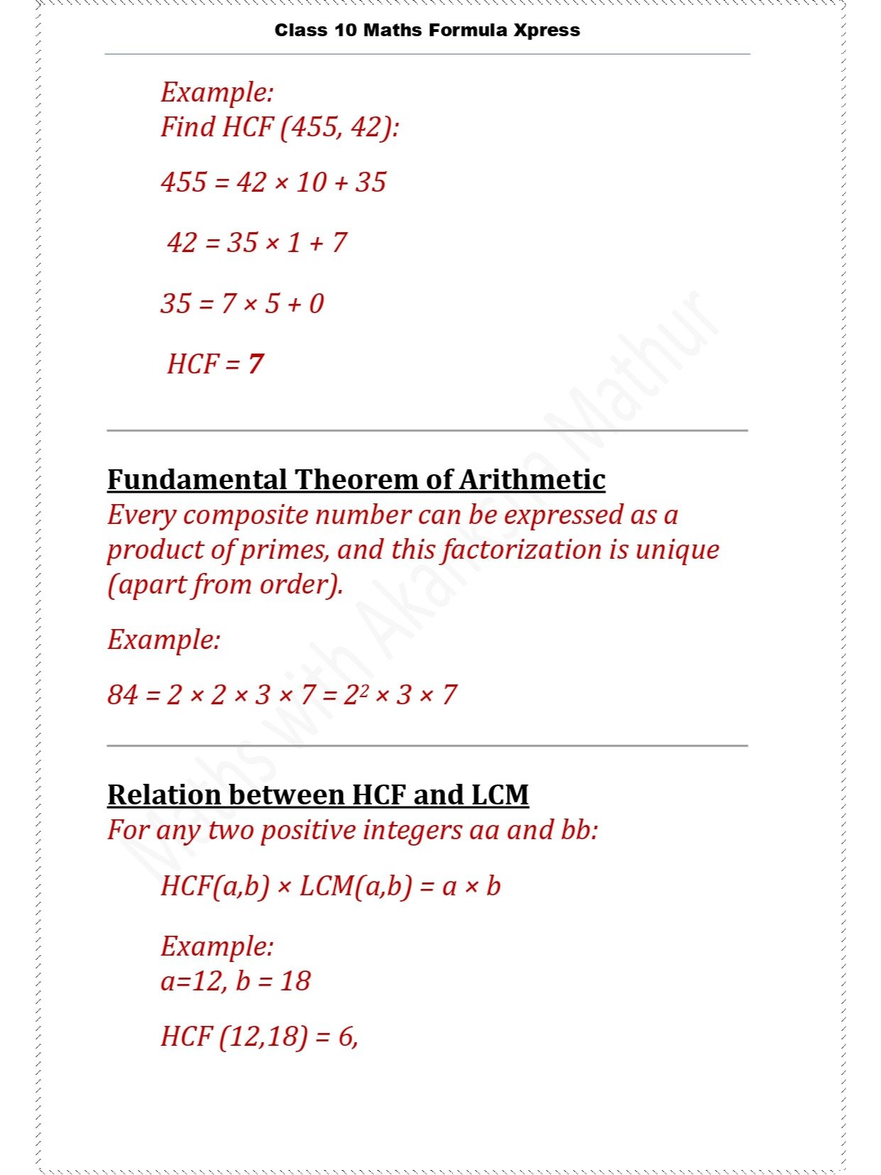Class 10 Maths Formula Xpress product image (5)