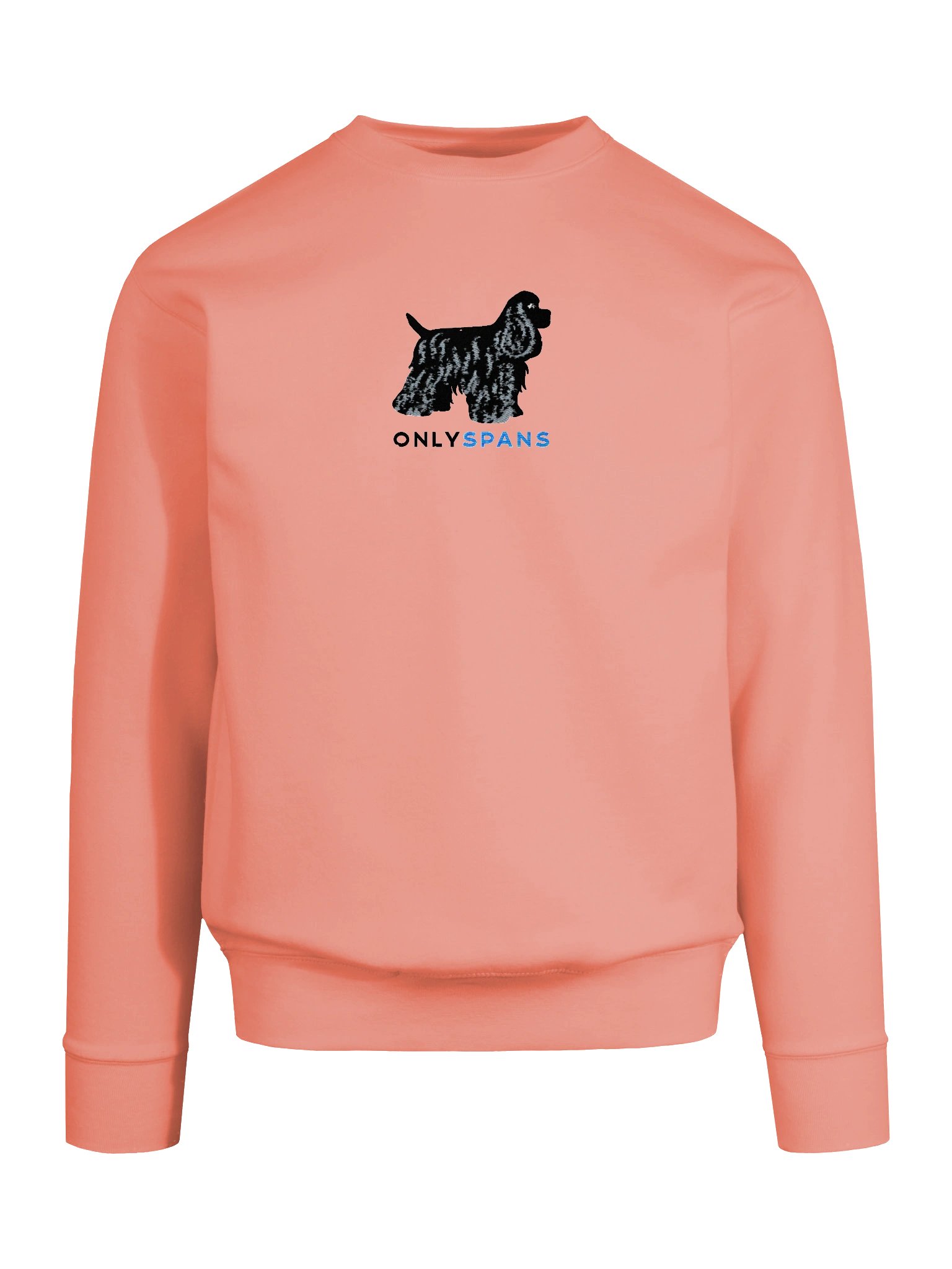 Only Spans Sweatshirt (Embroidered) of an American Cocker Spaniel(Black) product image (23)