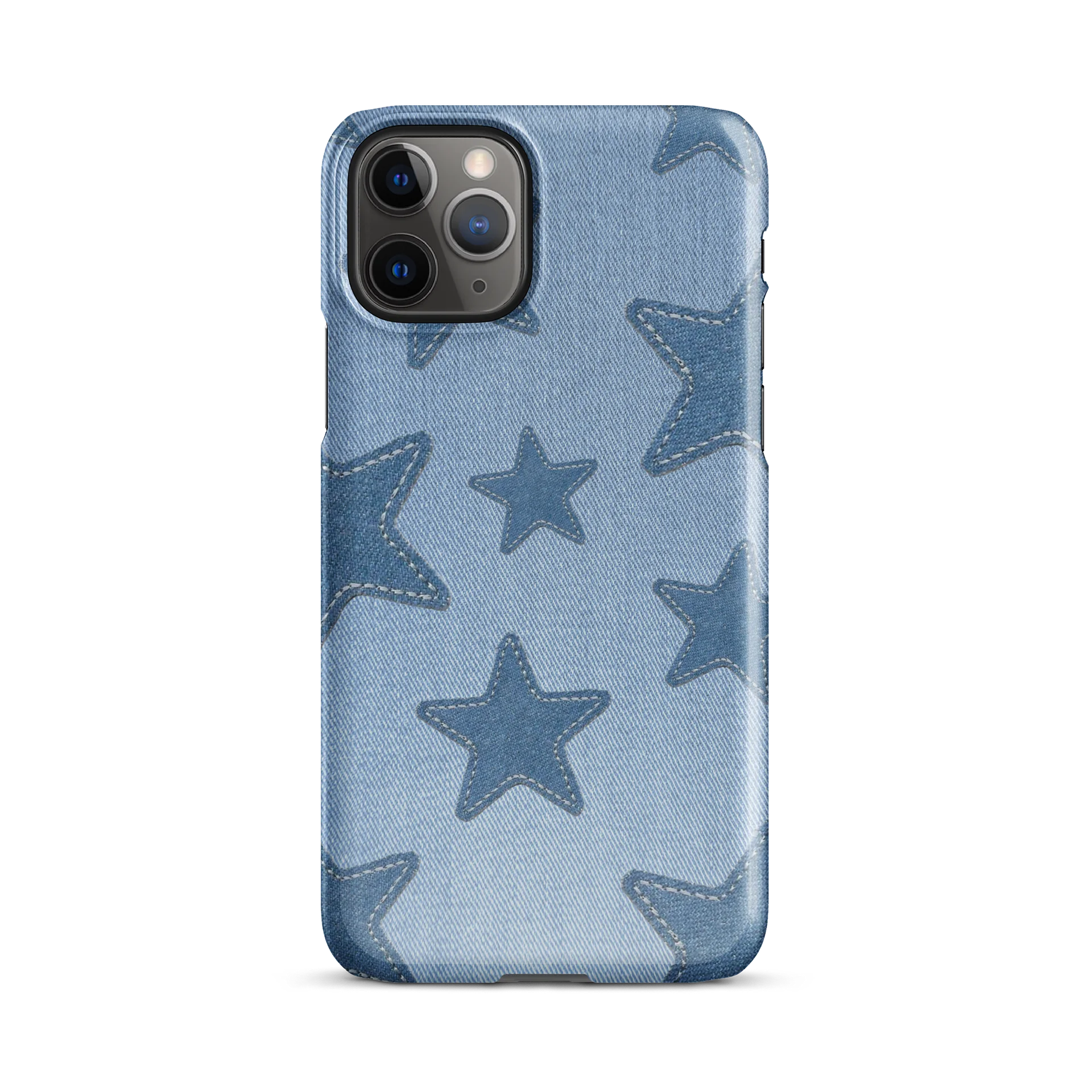 Vintage Blue Denim Star Pattern Phone Case product image (57)
