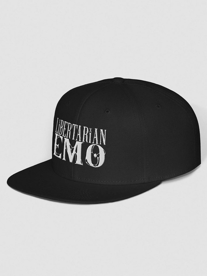 Libertarian Emo - Embroidered SnapBack White product image (2)