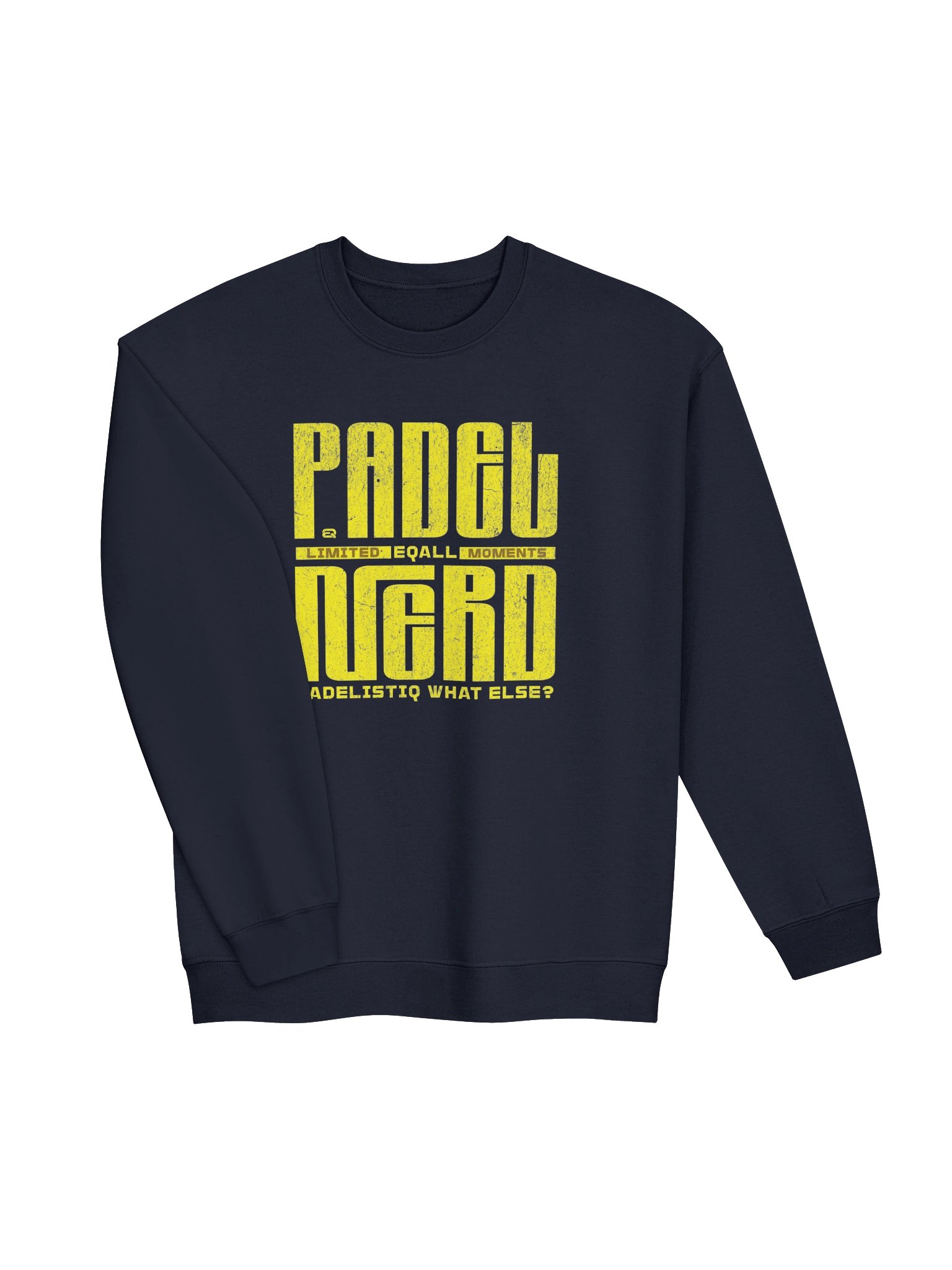PADELISTIQ Nerd Crewneck Gildan Sweatshirt_R3CVR.i by EQALL® Essentials_Yellow product image (4)