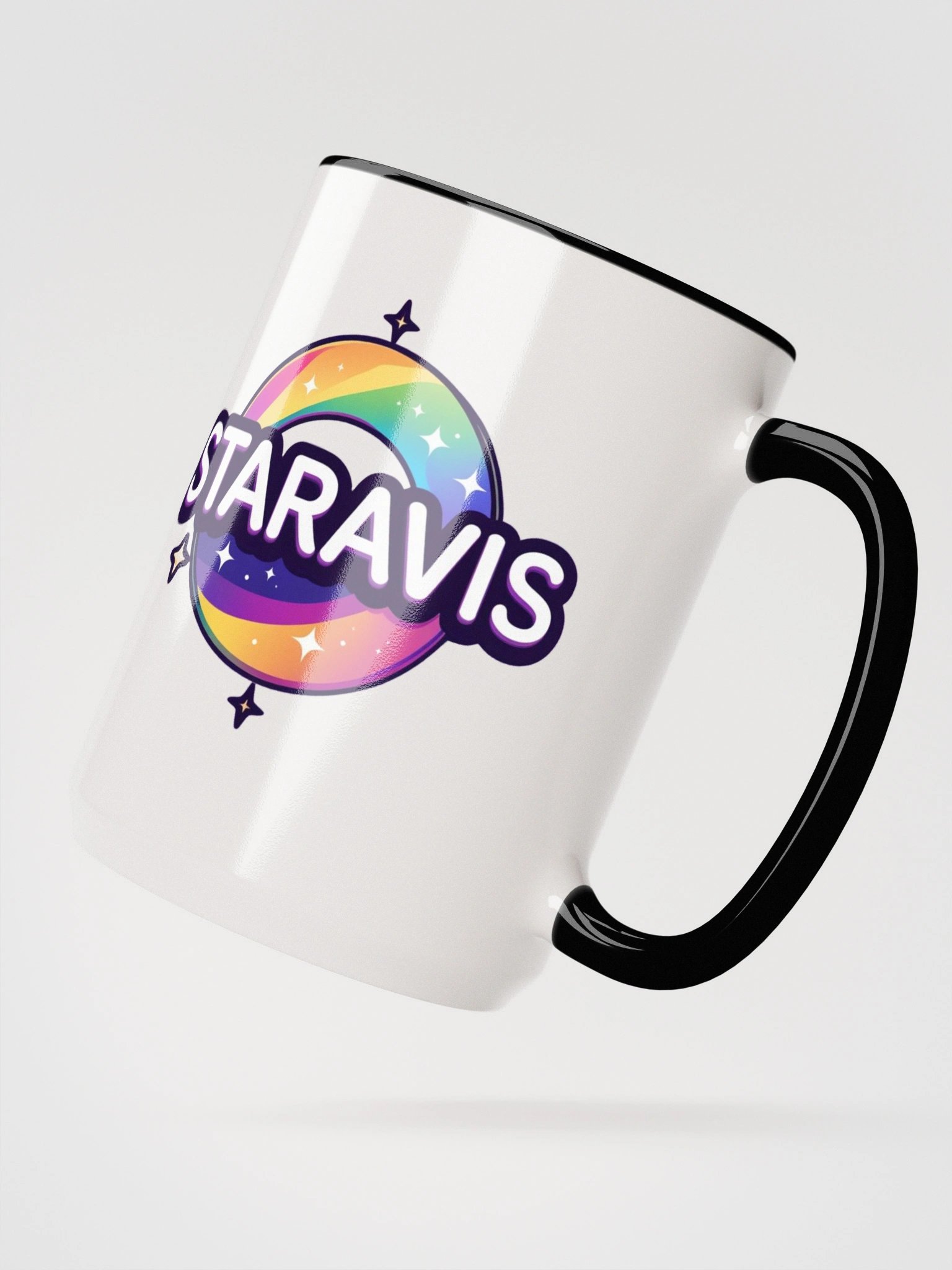 Rainbow Star Pixel Heart Ceramic Mug 15oz product image (9)