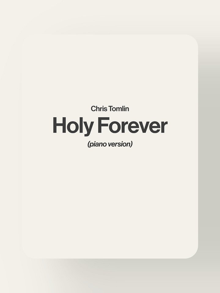 Holy Forever - Chris Tomlin product image (1)
