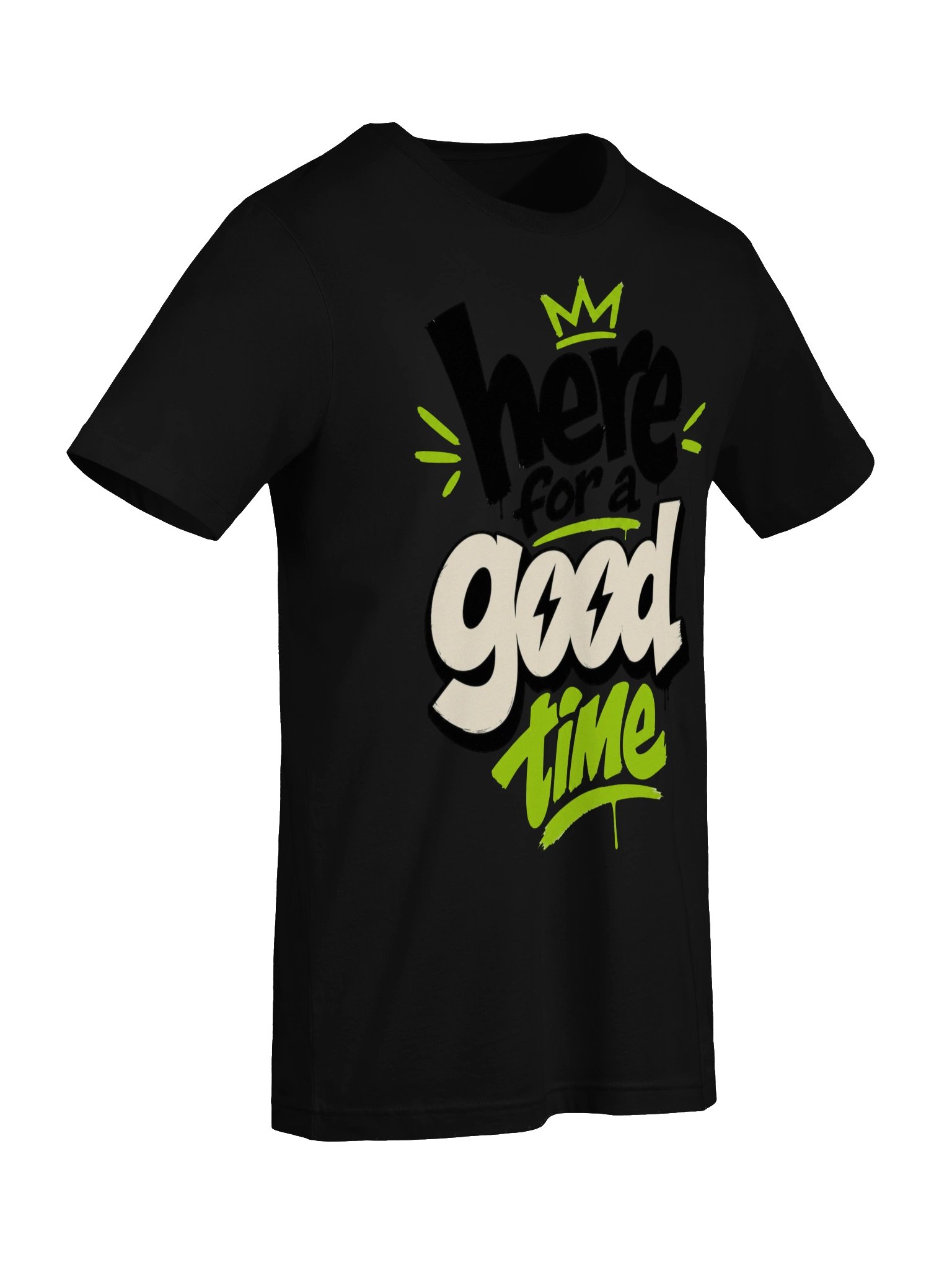 Here for a Good Time Neon Quote Tee product image (67)
