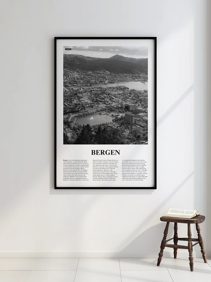 Bergen 02 Newspaper Poster | Framed product image (2)