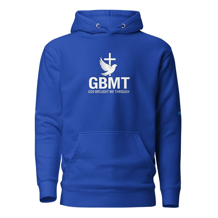 GBMT “God Brought Me Through” Blue Faith Hoodie | Real Survivor Collection product image (1)