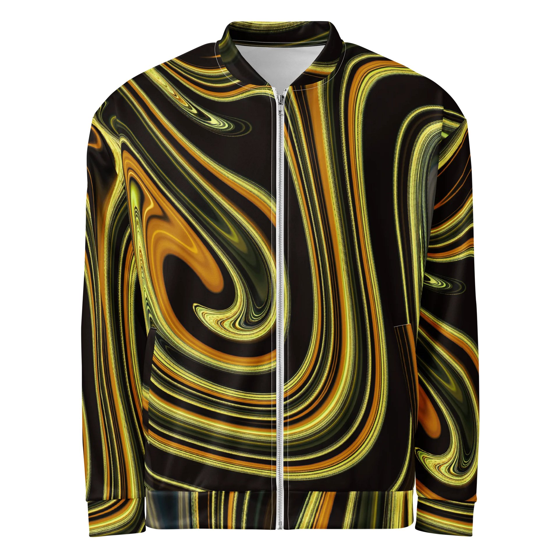 Golden Genesis Swirl | All-Over Bomber Jacket product image (1)