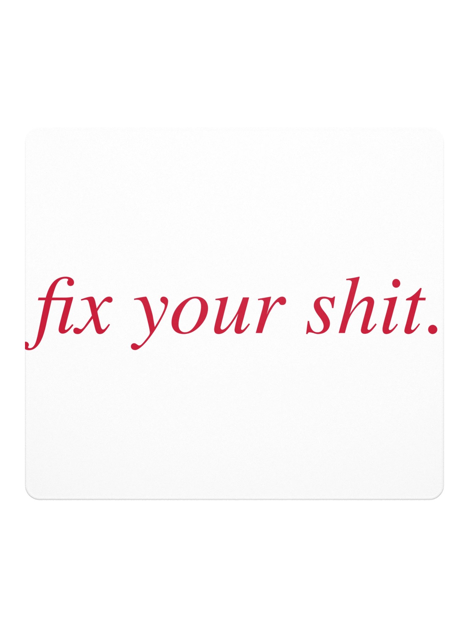 No ShopCo | Gaming Mouse Pad - Fix Your Shit Yellow on Black product image (2)