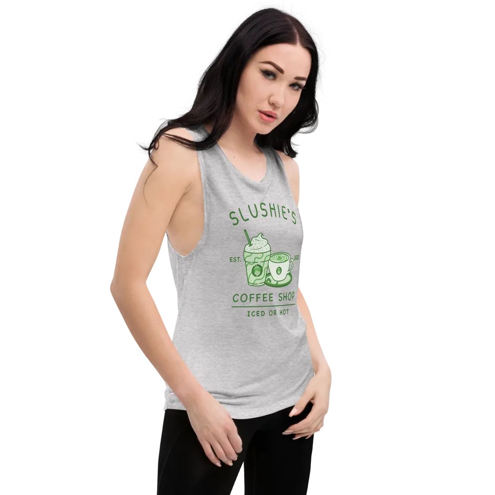 Slushie's Coffee Shop (Green) | Women's Muscle Tank product image (10)
