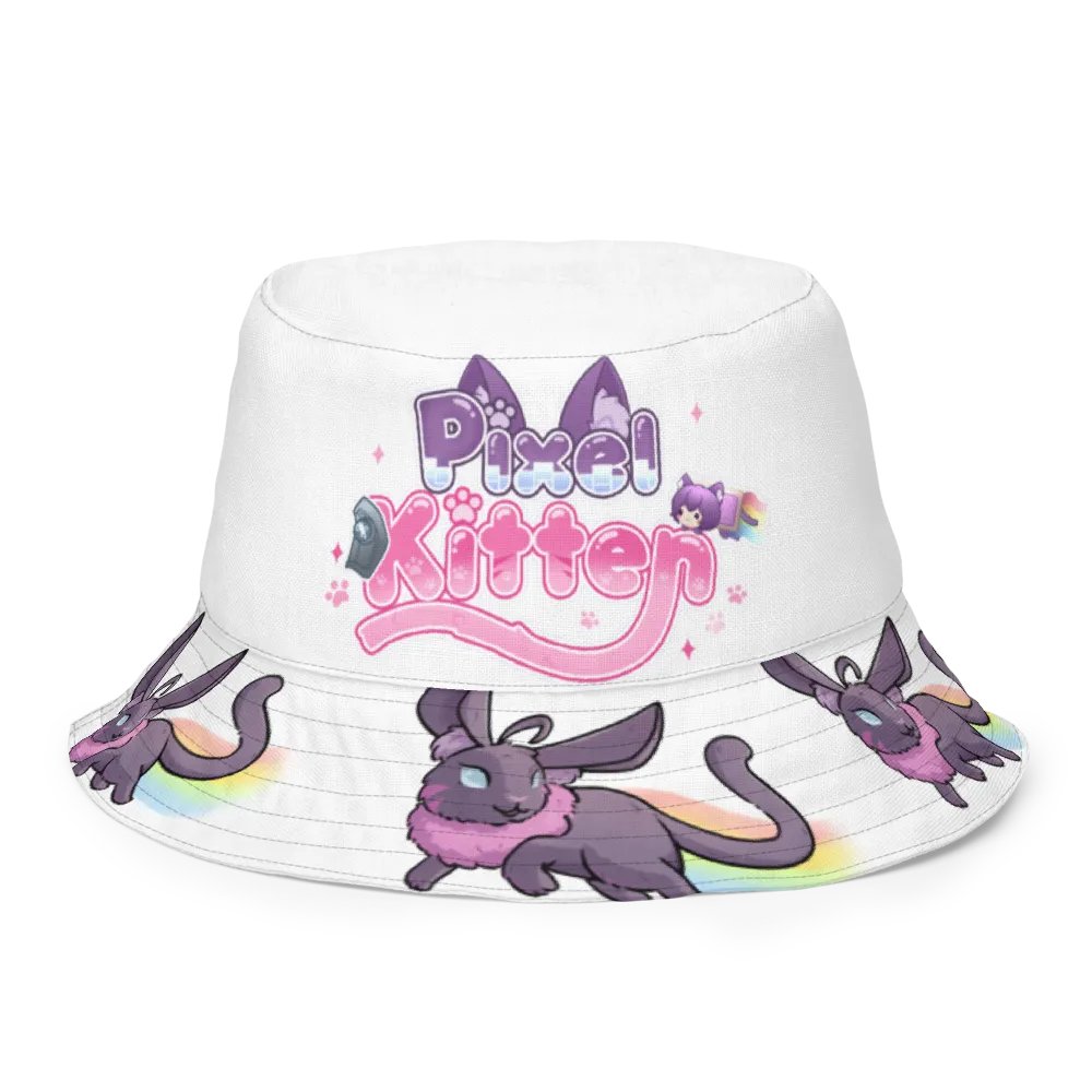 Pixel Kitten Reversible Bucket Hat product image (9)