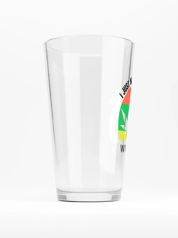 I Just Want to Smoke Weed With Catty - Shaker Pint Glass product image (2)