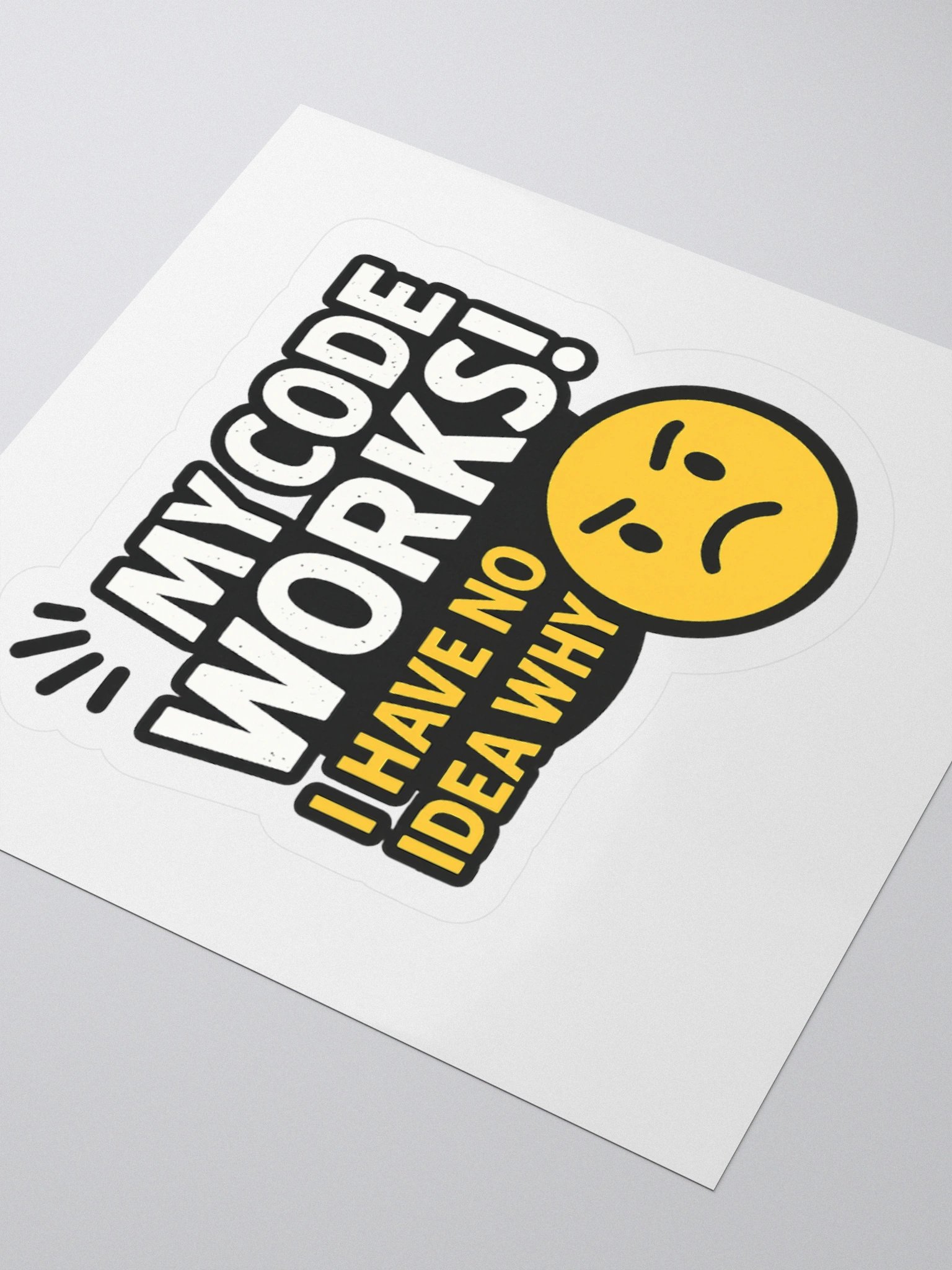 My Code Works - I have no Idea WHY Stickers product image (8)