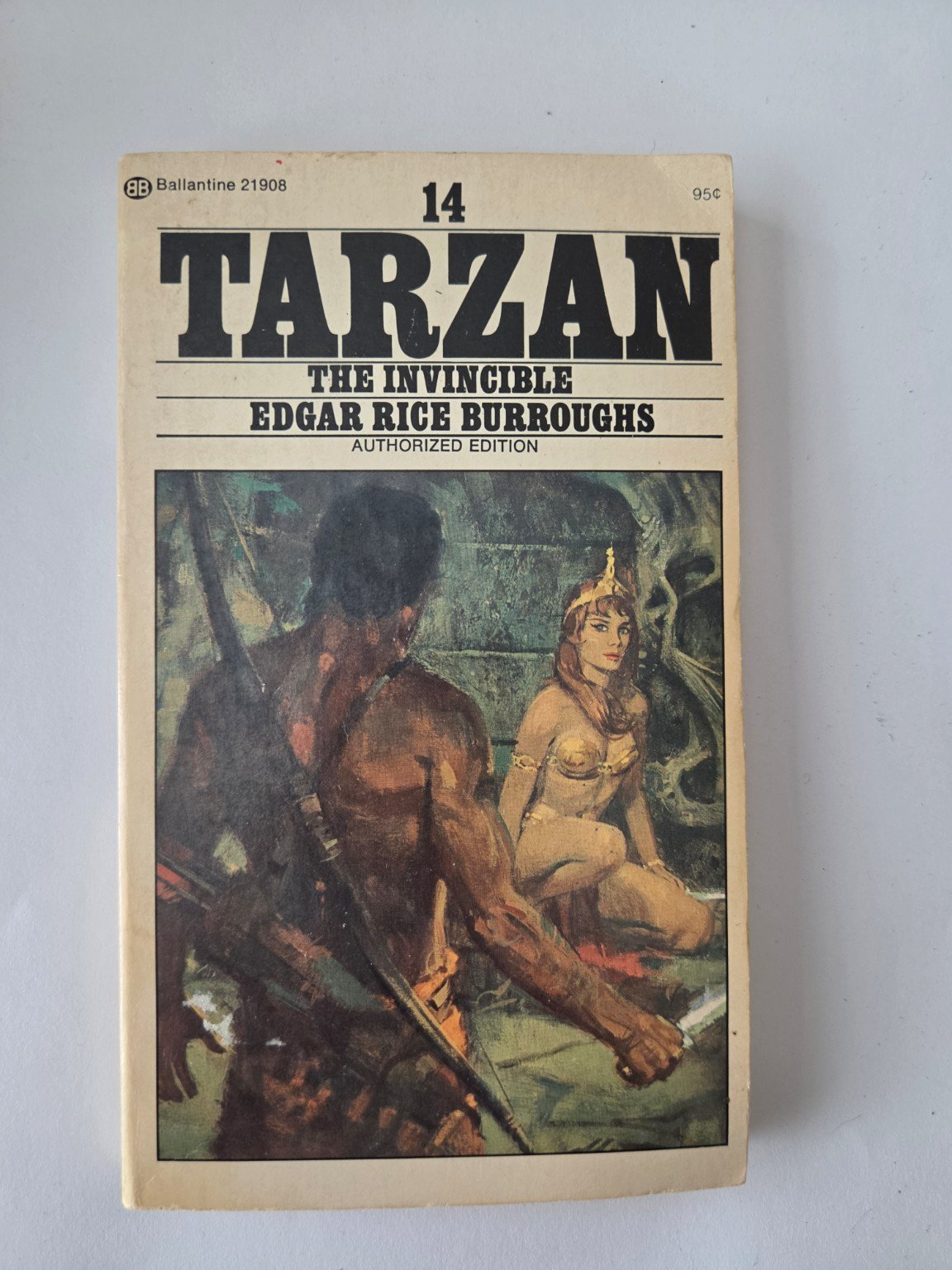 Vintage Tarzan the Invincible #14 – Edgar Rice Burroughs | Ballantine 95¢ Edition product image (1)