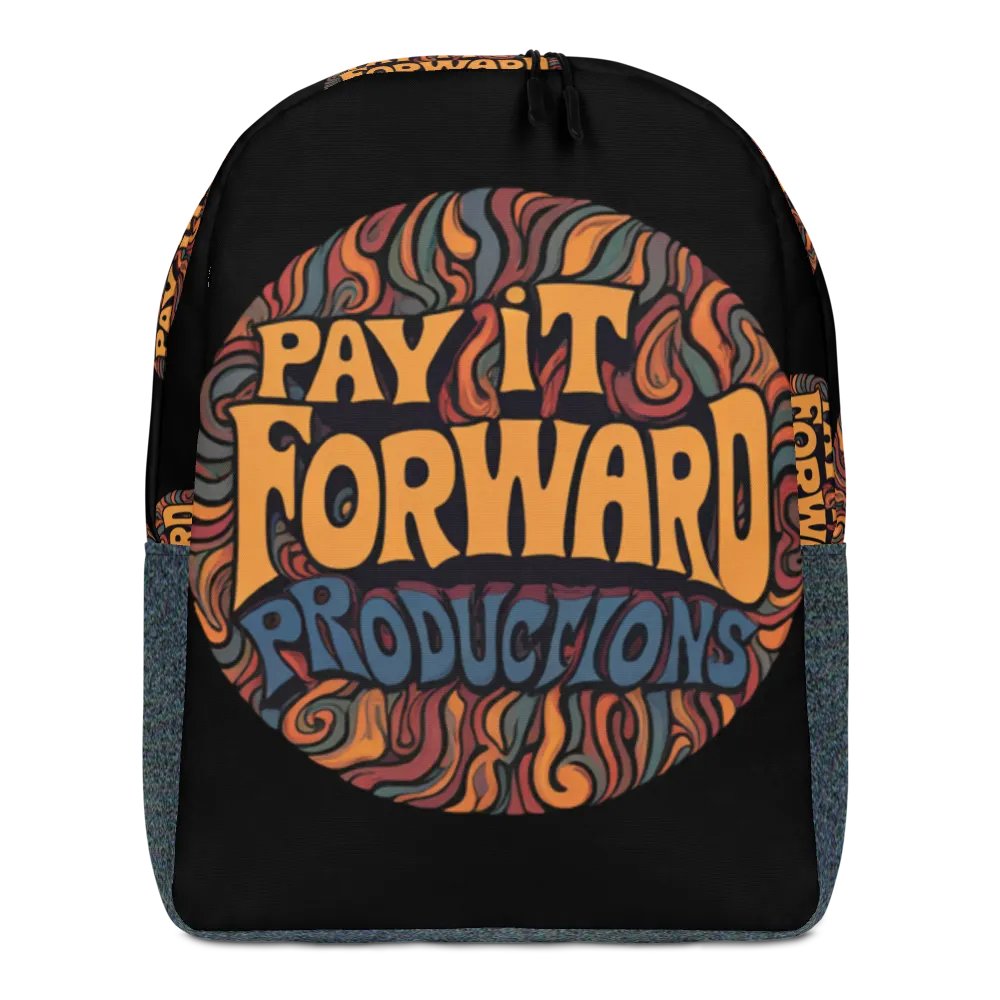 Psychedelic Swirl All-Over Backpack Midnight product image (6)