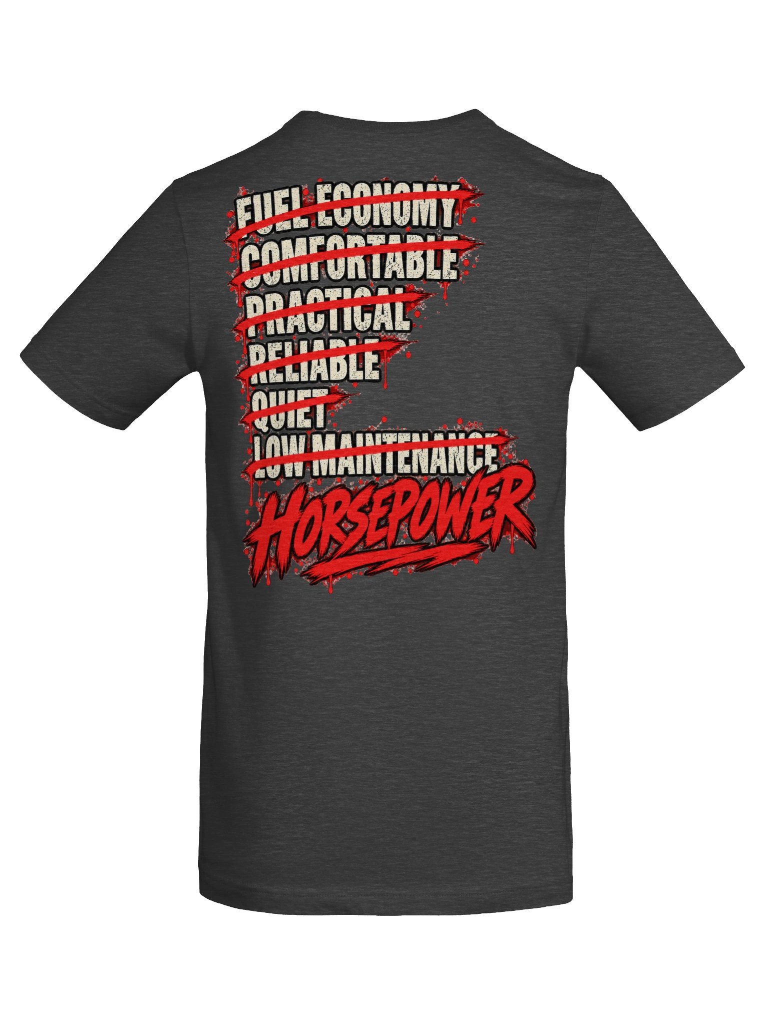 Gettin’ Junk Done Garage — Horsepower Over Everything Tee product image (6)