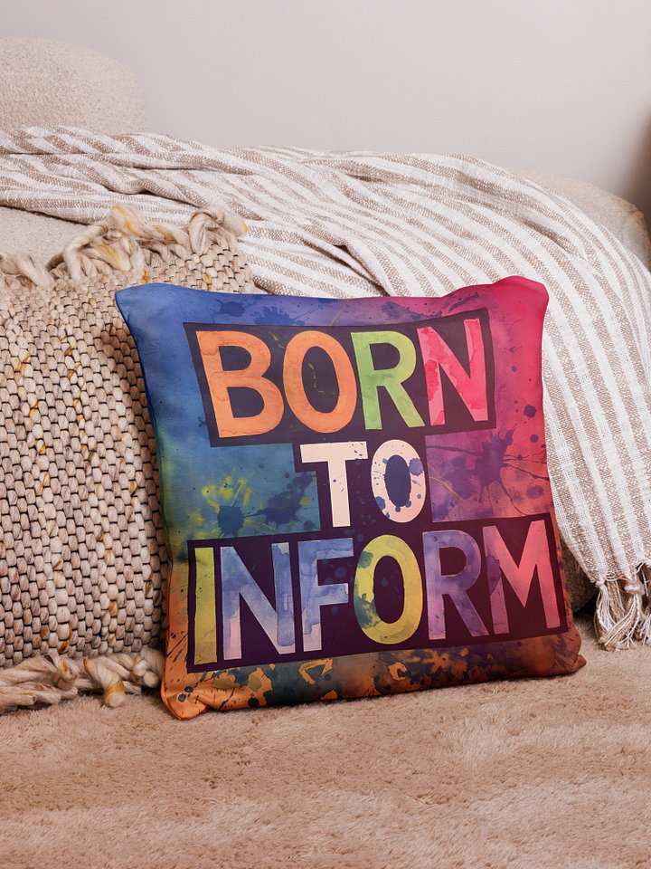 Born to Inform Manifestor Pillow product image (2)