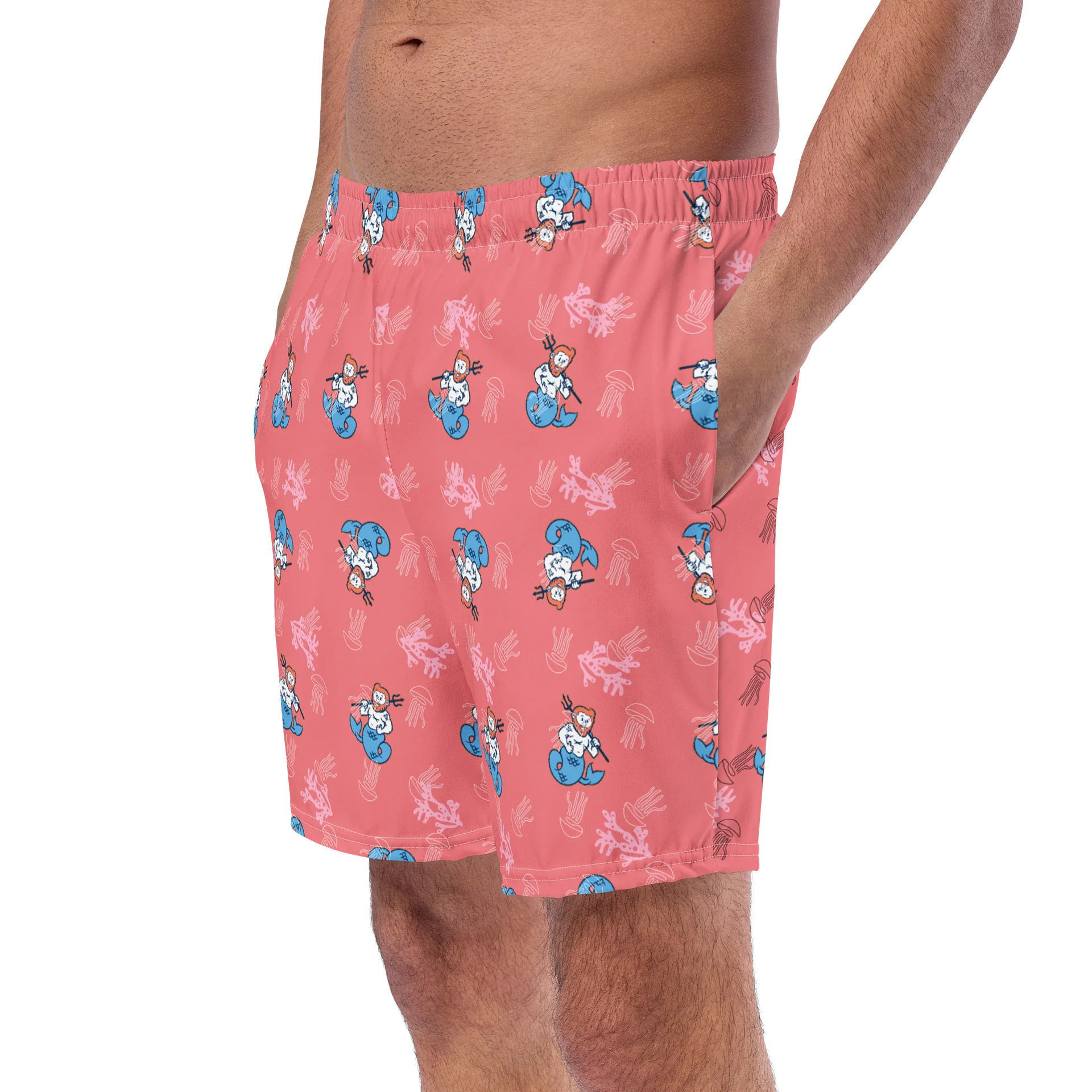 Merman Coral Swim Trunks product image (2)
