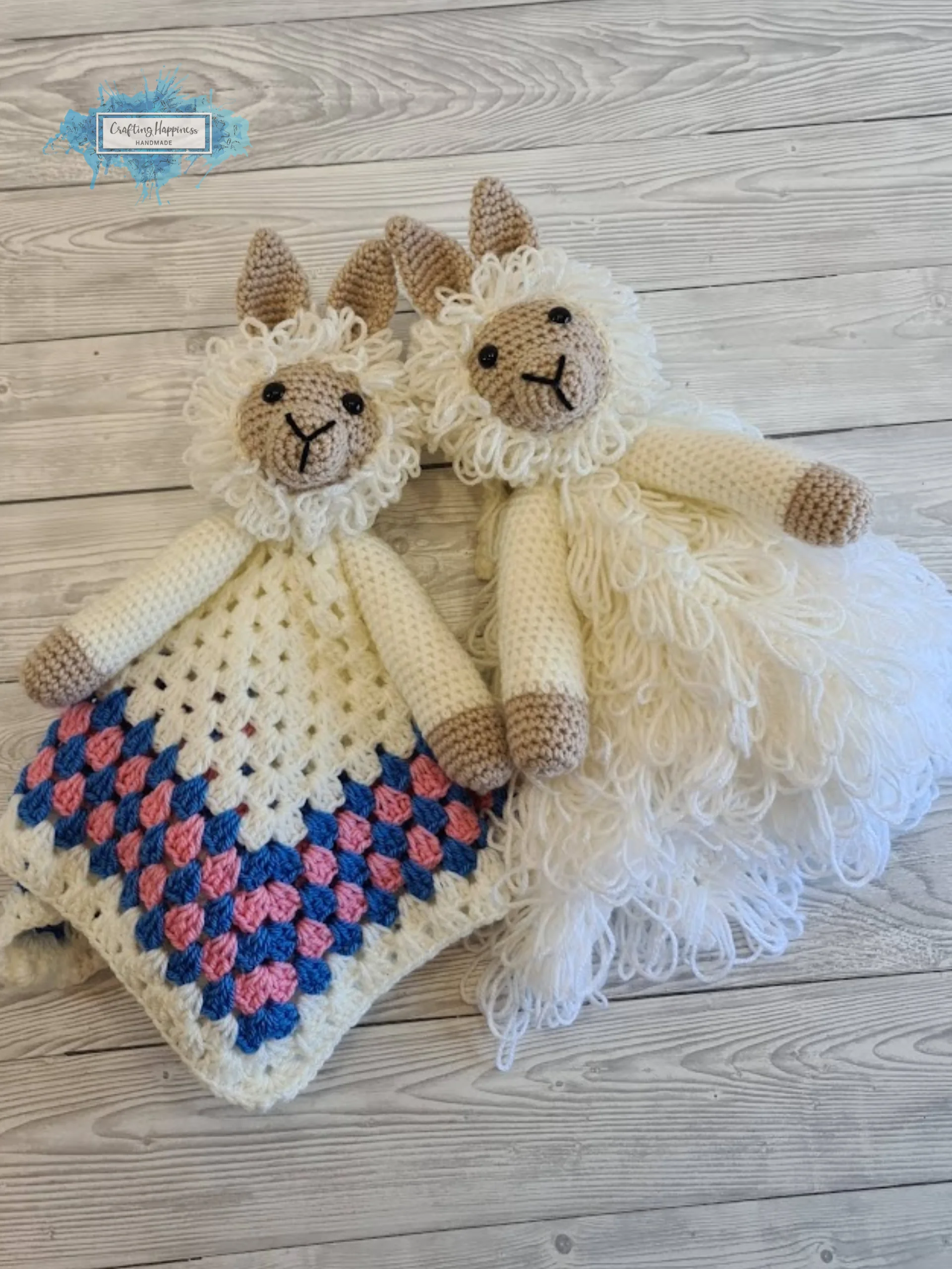 Llama Lovey Crochet Pattern - Lola & Luis Security Blanket PDF Pattern - Crafting Happiness product image (4)