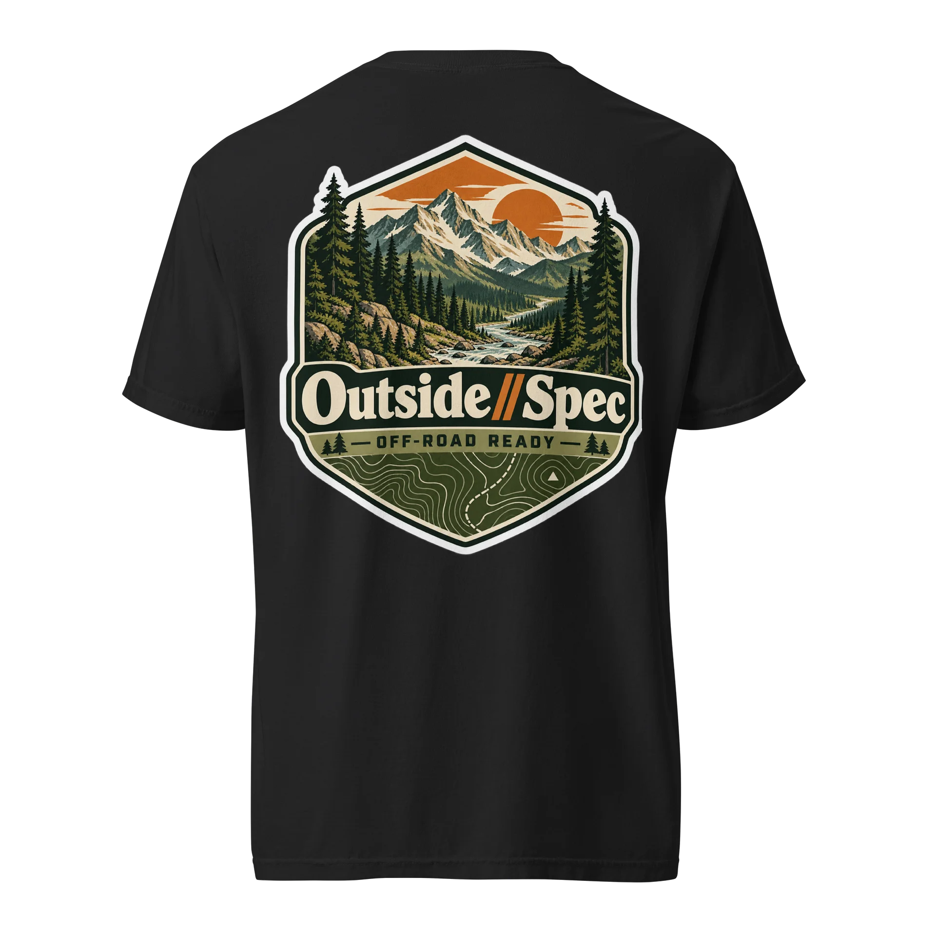 Outside Spec Topographic Logo Tee product image (1)