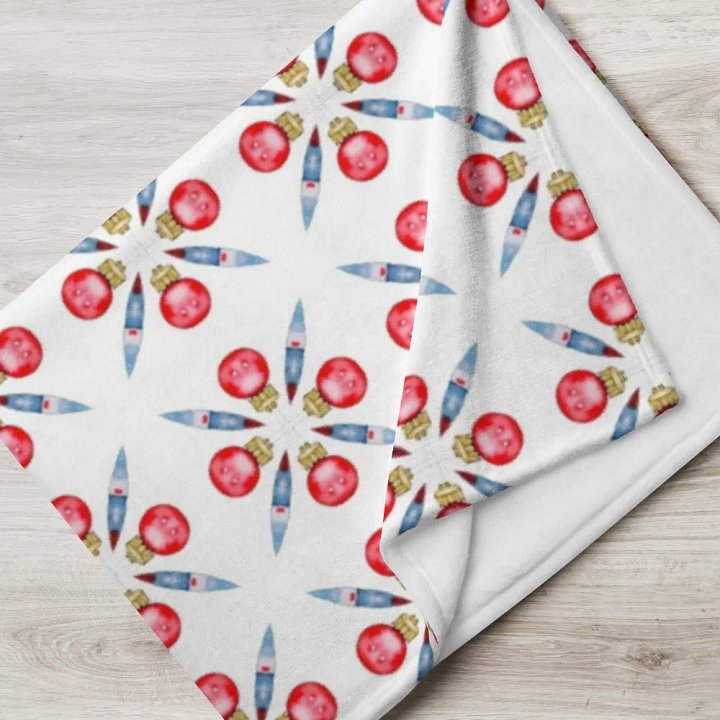 Festive Bauble Throw Blanket product image (1)