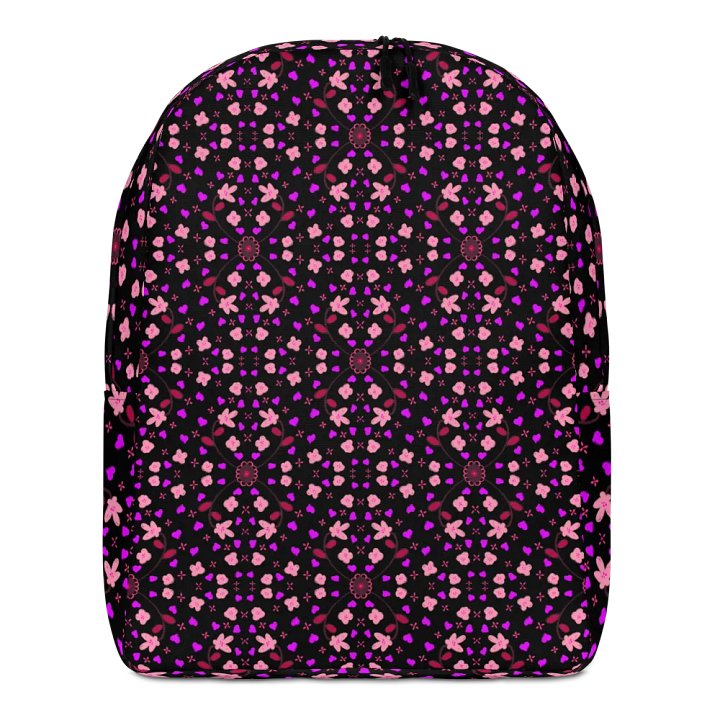 Hearts and Flowers Dark backpack product image (1)