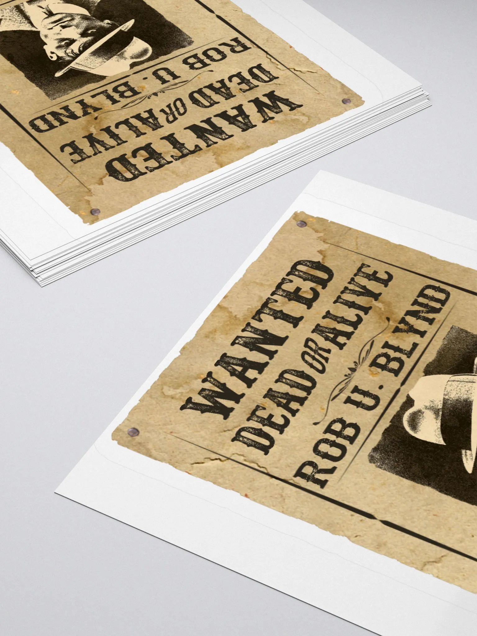 Rob U. Blynd Wanted Poster Sticker product image (2)