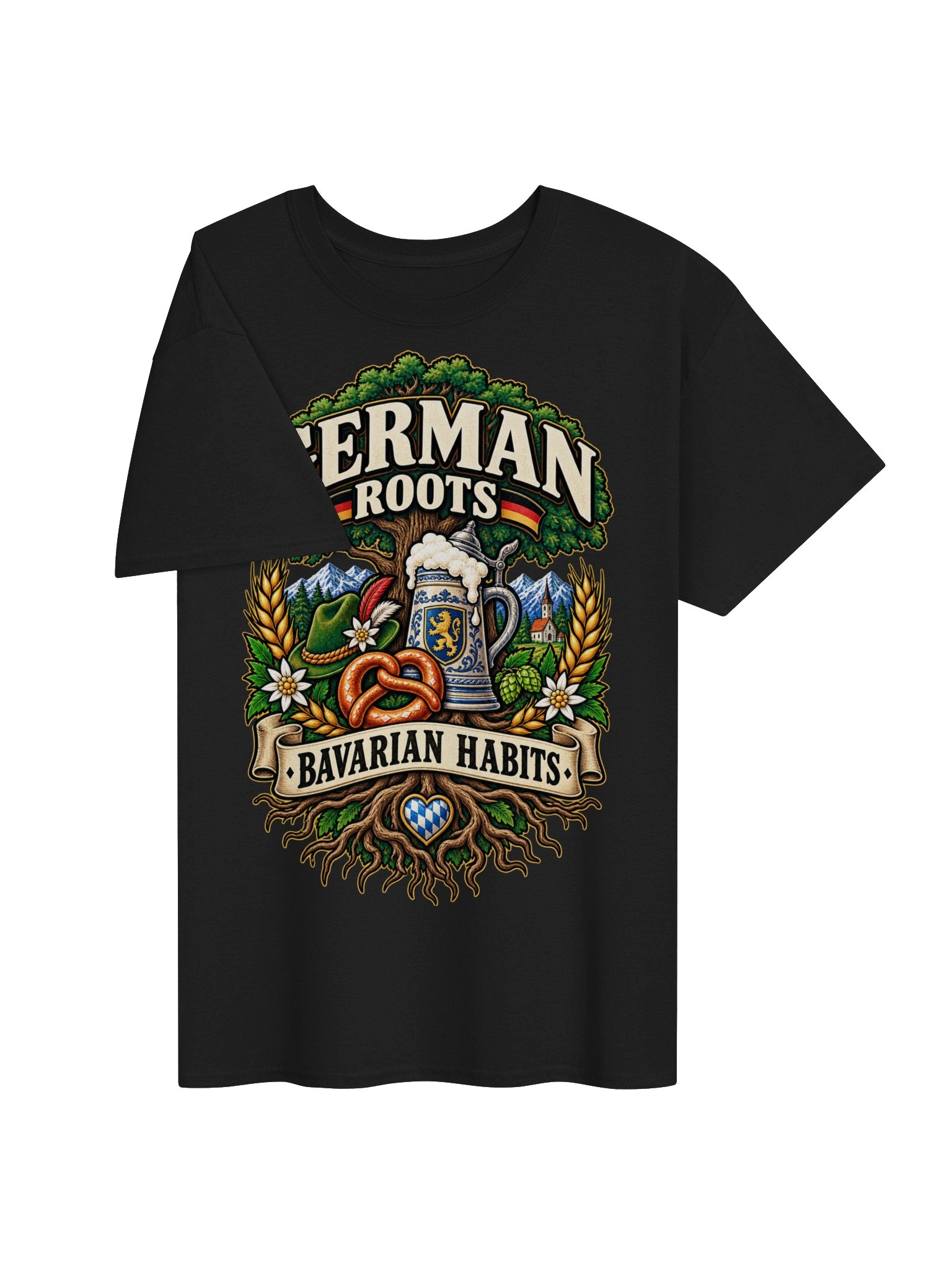 German Roots Bavarian Habits Heritage Vintage Tee product image (25)