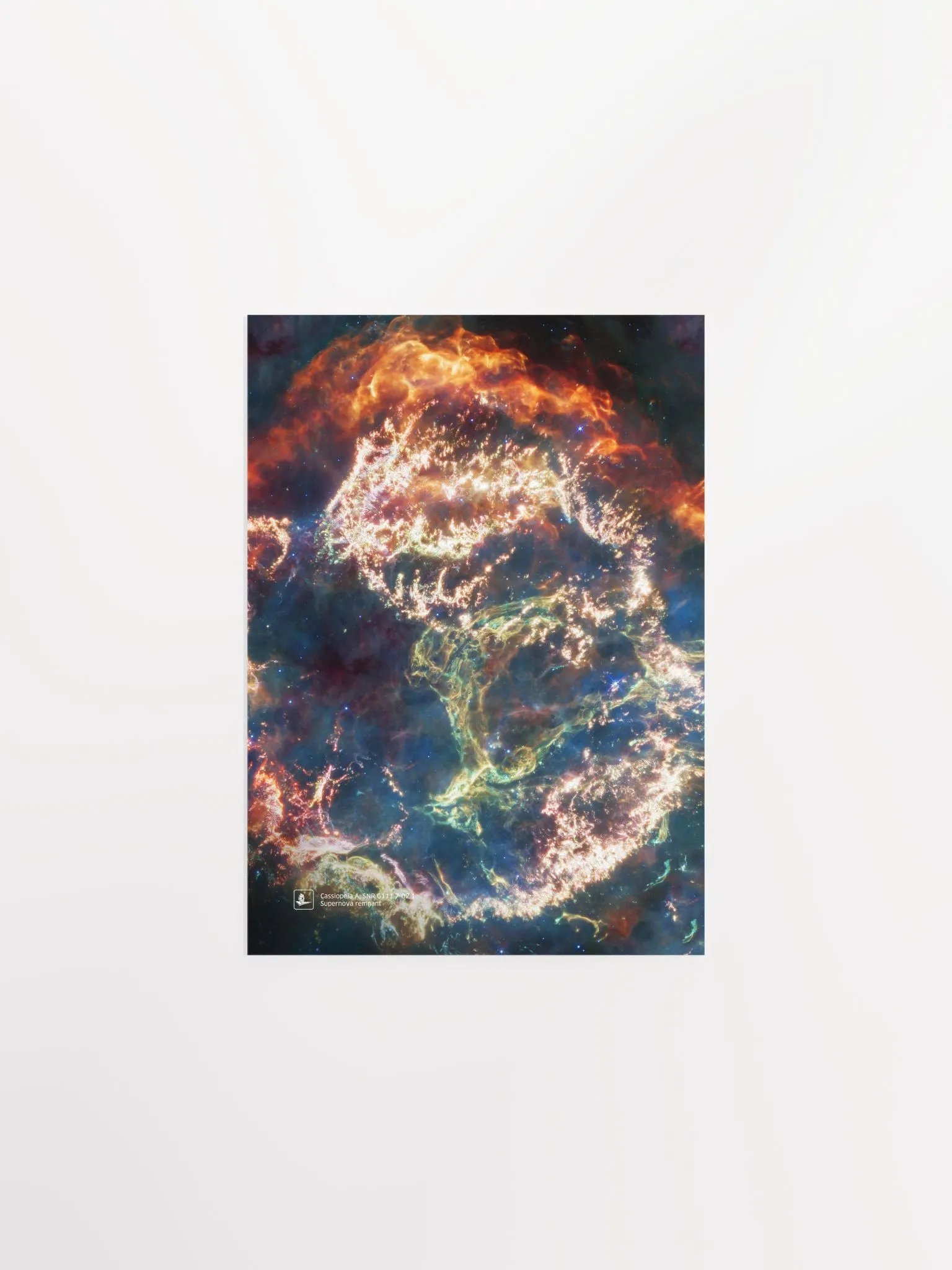 Cassiopeia A (James Webb/JWST), Supernova remnant (James Webb/JWST) — space poster, science poster product image (9)