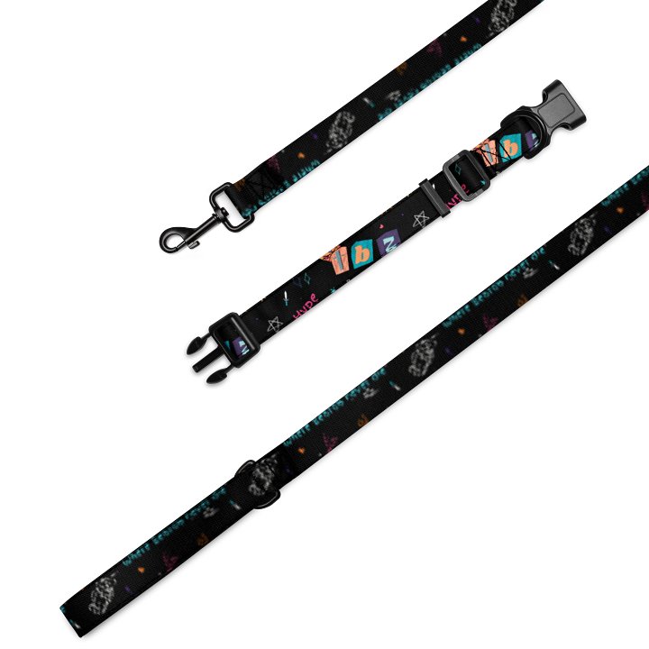 Doodle Pattern Pet Collar & Leash product image (1)