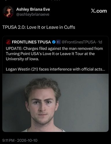 TPUSA decided to rename the America: Love It or Leave It Event 

#tpusa #erikakirk #charliekirk