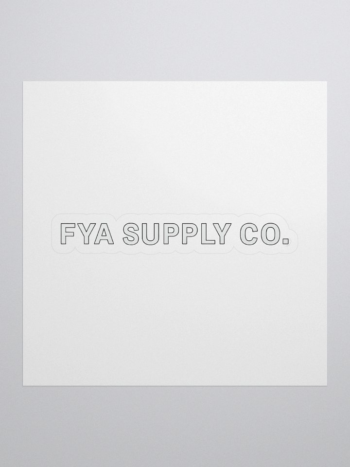 FYA Signature Custom Cut Stickers - Personalize Your Style! product image (1)