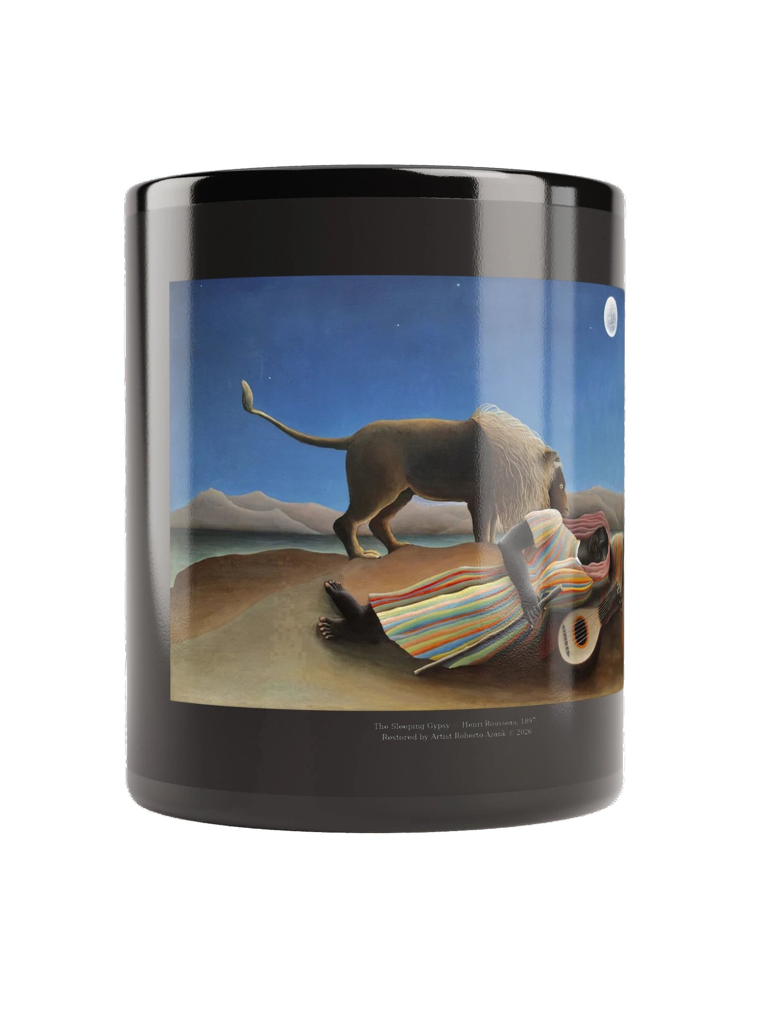 The Sleeping Gypsy — Black Mug product image (2)