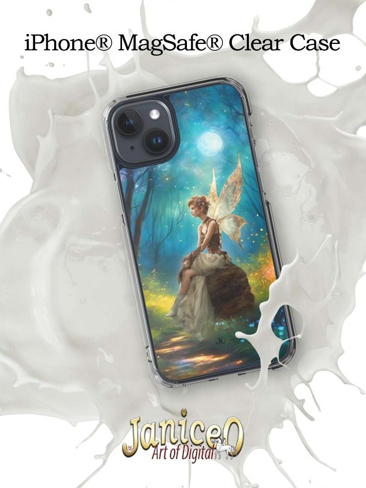 Moonlit Fairy Enchantment iPhone® MagSafe® Clear Case product image (13)