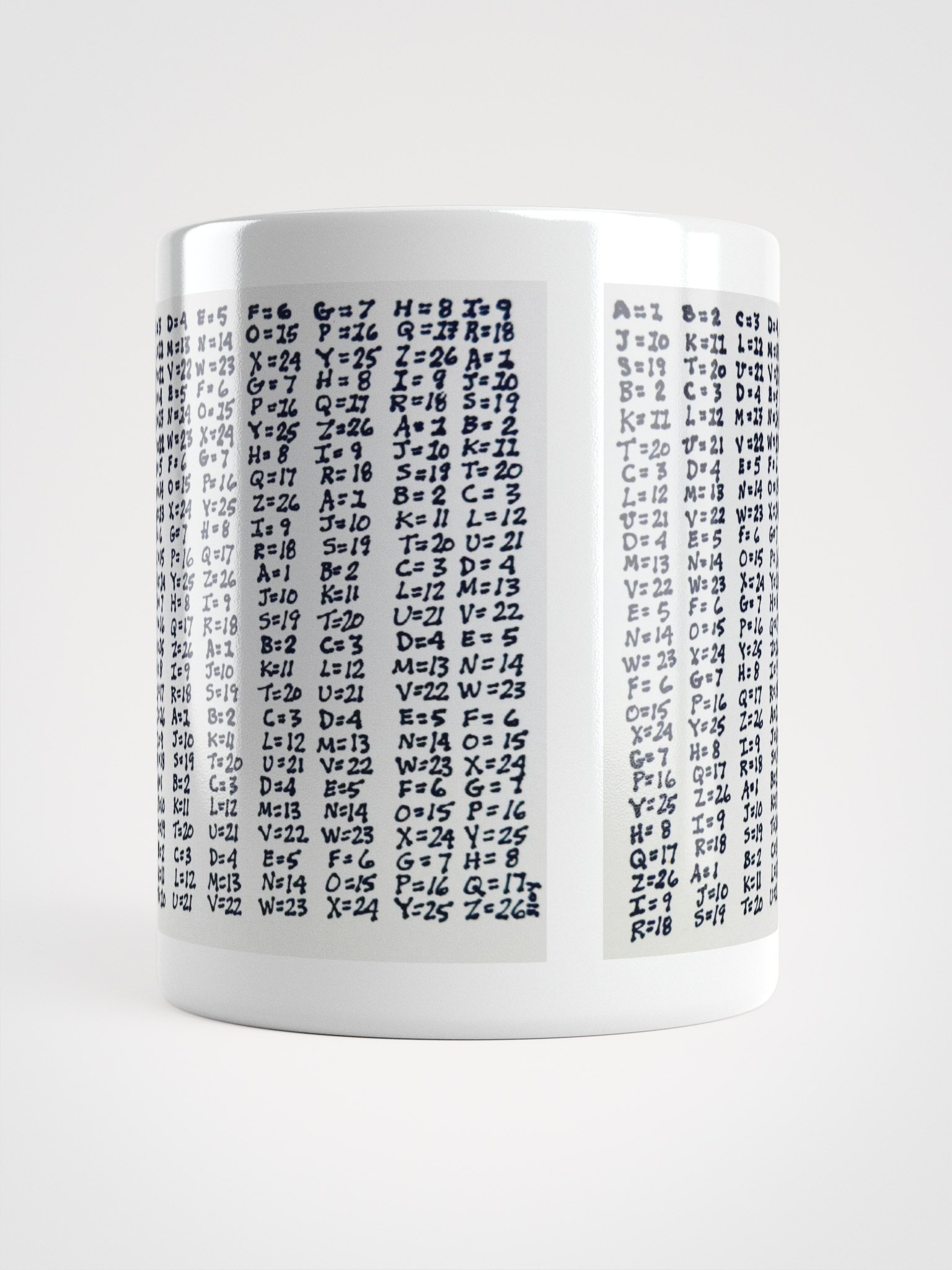 Cipher White Glossy Mug product image (5)