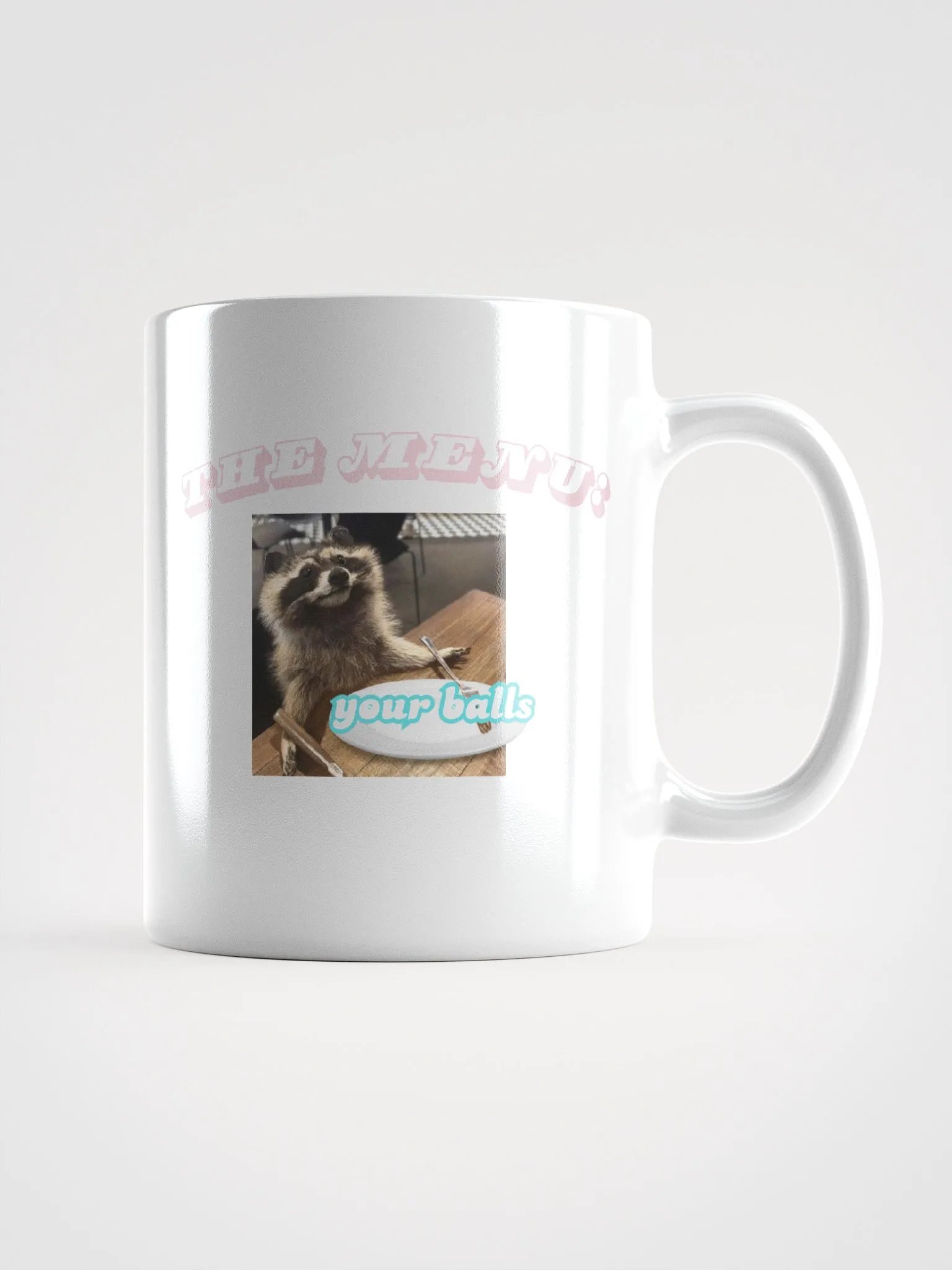 The Menu: Your Balls, Raccoon Mug, Small product image (2)