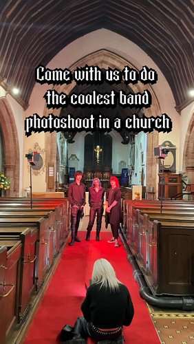 Come with us to do the coolest band photoshoot in a church!

📸 Photos taken by @ethnephoto 

#alternative #alt #alternativemu...