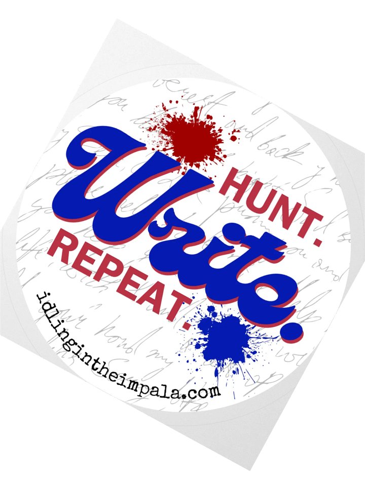 Hunt. Write. Repeat. Sticker product image (5)