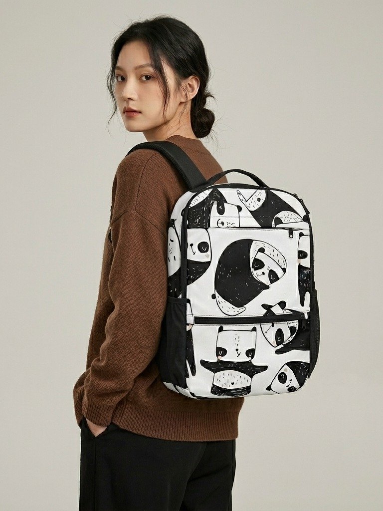 Panda Art Backpack product image (2)