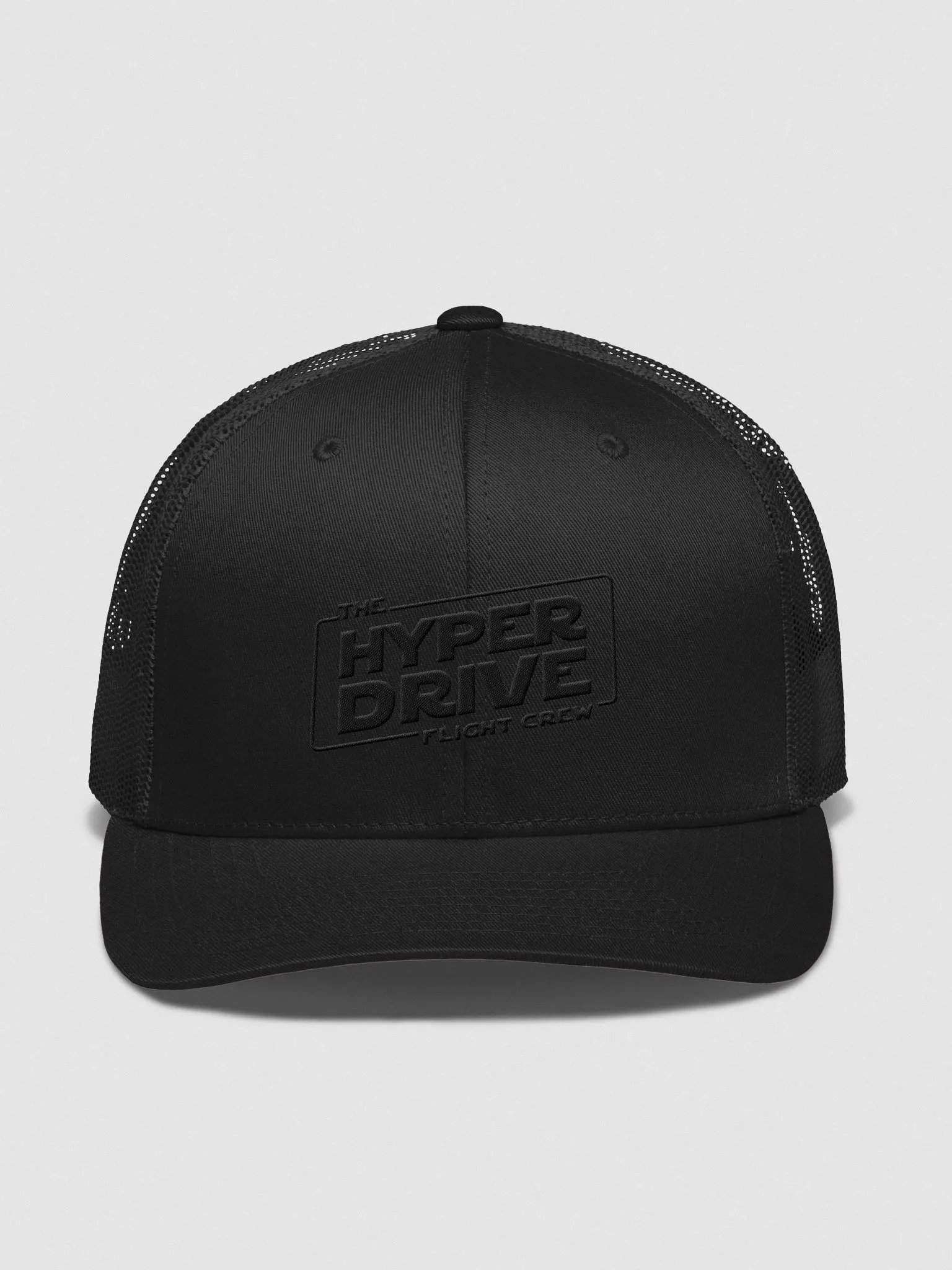 Hyperdrive Flight Crew Black Out Trucker Hat product image (1)